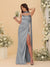 Sheath/Column Spaghetti Straps Sleeveless Floor-Length Ruched Bridesmaid Dresses With Neck Scarf & Split Side