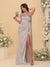 Sheath/Column Spaghetti Straps Sleeveless Floor-Length Ruched Bridesmaid Dresses With Neck Scarf & Split Side