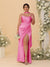 Sheath/Column Spaghetti Straps Sleeveless Floor-Length Ruched  Bridesmaid Dresses With Neck Scarf & Split Side
