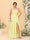 A-Line/Princess Spaghetti Straps Sleeveless Plus Size Bridesmaid Dresses With Split Side