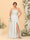 A-Line/Princess Spaghetti Straps Sleeveless Plus Size Bridesmaid Dresses With Split Side