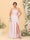 A-Line/Princess Spaghetti Straps Sleeveless Plus Size Bridesmaid Dresses With Split Side