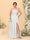 A-Line/Princess Spaghetti Straps Sleeveless Plus Size Bridesmaid Dresses With Split Side