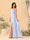 Sheath/Column One-Shoulder Sleeveless Floor-Length Bridesmaid Dresses With Split Side & Sash