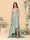 A-Line/Princess Spaghetti Straps Sleeveless Sweep Train Bridesmaid Dresses With Split Side