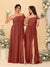 A-Line/Princess One-Shoulder Sleeveless Floor-Length Ruched Bridesmaid Dresses With Side Slit