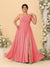 A-Line/Princess One-Shoulder Sleeveless Floor-Length Ruched Plus Size Bridesmaid Dresses With Side Slit