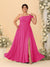 A-Line/Princess One-Shoulder Sleeveless Floor-Length Ruched Plus Size Bridesmaid Dresses With Side Slit