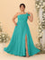 A-Line/Princess One-Shoulder Sleeveless Floor-Length Ruched Plus Size Bridesmaid Dresses With Side Slit