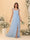 A-Line/Princess Square Neck Sleeveless Ruched Bridesmaid Dresses With Side Slit & Ruffles
