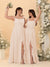 A-Line/Princess Square Neck Sleeveless Ruched Bridesmaid Dresses With Side Slit & Ruffles