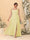 A-Line/Princess Square Neck Sleeveless Plus Size Bridesmaid Dresses With Side Slit & Ruffles