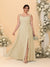 A-Line/Princess Square Neck Sleeveless Plus Size Bridesmaid Dresses With Side Slit & Ruffles