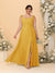 A-Line/Princess Square Neck Sleeveless Plus Size Bridesmaid Dresses With Side Slit & Ruffles