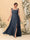 A-Line/Princess Square Neck Sleeveless Plus Size Bridesmaid Dresses With Side Slit & Ruffles