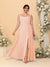 A-Line/Princess Square Neck Sleeveless Plus Size Bridesmaid Dresses With Side Slit & Ruffles
