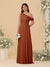 A-Line/Princess One-Shoulder Floor-Length Bridesmaid Dresses With Watteau Train