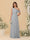 A-Line/Princess One-Shoulder Floor-Length Bridesmaid Dresses With Watteau Train