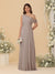 A-Line/Princess One-Shoulder Floor-Length Bridesmaid Dresses With Watteau Train