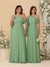A-Line/Princess One-Shoulder Floor-Length Plus Size Bridesmaid Dresses With Watteau Train