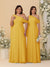 A-Line/Princess One-Shoulder Floor-Length Plus Size Bridesmaid Dresses With Watteau Train