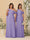 A-Line/Princess One-Shoulder Floor-Length Plus Size Bridesmaid Dresses With Watteau Train
