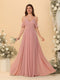 A-Line/Princess V-Neck Spaghetti Straps Chiffon Ruched  Bridesmaid Dresses