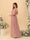 A-Line/Princess V-Neck Spaghetti Straps Chiffon Ruched  Bridesmaid Dresses