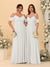A-Line/Princess V-Neck Spaghetti Straps Chiffon Ruched  Bridesmaid Dresses