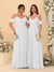 A-Line/Princess V-Neck Spaghetti Straps Chiffon Ruched  Bridesmaid Dresses