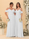 A-Line/Princess V-Neck Spaghetti Straps Chiffon Ruched  Bridesmaid Dresses
