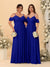 A-Line/Princess V-Neck Spaghetti Straps Chiffon Ruched  Bridesmaid Dresses