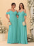 A-Line/Princess V-Neck Spaghetti Straps Chiffon Ruched  Bridesmaid Dresses