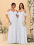 A-Line/Princess V-Neck Spaghetti Straps Chiffon Ruched  Bridesmaid Dresses