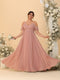 A-Line/Princess V-Neck Spaghetti Straps Chiffon Ruched Plus Size Bridesmaid Dresses