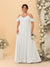 A-Line/Princess V-Neck Spaghetti Straps Chiffon Ruched Plus Size Bridesmaid Dresses