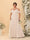 A-Line/Princess V-Neck Spaghetti Straps Chiffon Ruched Plus Size Bridesmaid Dresses
