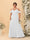 A-Line/Princess V-Neck Spaghetti Straps Chiffon Ruched Plus Size Bridesmaid Dresses