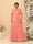 A-Line/Princess V-Neck Spaghetti Straps Chiffon Ruched Plus Size Bridesmaid Dresses