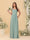 Chiffon A-Line/Princess Square Neck Sleeveless Bridesmaid Dresses with Pleats