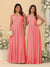 Chiffon A-Line/Princess Square Neck Sleeveless Bridesmaid Dresses with Pleats