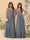 Chiffon A-Line/Princess Square Neck Sleeveless Bridesmaid Dresses with Pleats