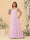 Chiffon A-Line/Princess Square Neck Sleeveless Plus Size Bridesmaid Dresses with Pleats