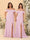 Chiffon A-Line/Princess Off-the-Shoulder Short Sleeves Ruched Bridesmaid Dresses