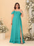 Chiffon A-Line/Princess Off-the-Shoulder Short Sleeves Plus Size Bridesmaid Dresses with Side Slit
