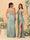 Sheath/Column One-Shoulder Sleeveless Split Side Bridesmaid Dresses with Ruffles