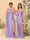 Sheath/Column One-Shoulder Sleeveless Split Side Bridesmaid Dresses with Ruffles
