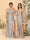 Sheath/Column One-Shoulder Sleeveless Split Side Bridesmaid Dresses with Ruffles