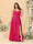A-Line/Princess Spaghetti Straps Sleeveless Ruched Bridesmaid Dresses with Side Slit