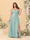 A-Line/Princess Spaghetti Straps Sleeveless Ruched Bridesmaid Dresses with Side Slit